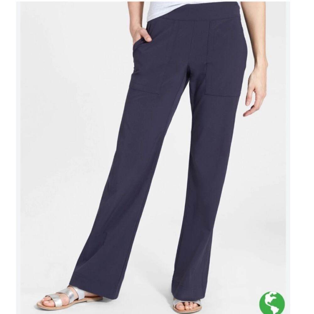 Athleta Chelsea Wide Leg Pants Navy Women’s Size 6 Style #792454 - Picture 5 of 12